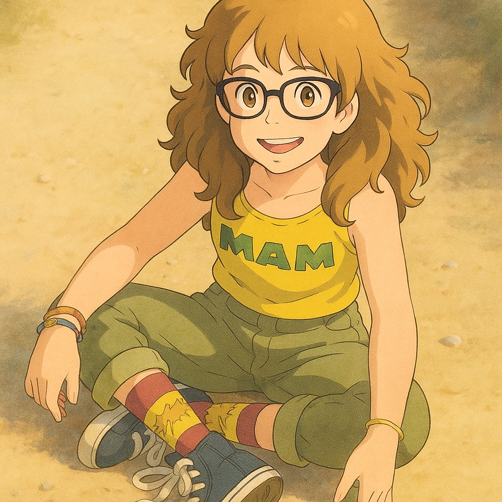Pourriez-vous, je vous prie, transformer cette image en style Ghibli ? 
On respectera la couleur des yeux qui est NOISETTE clairs s'il vous plait. 
D'avance, merci beaucoup.
