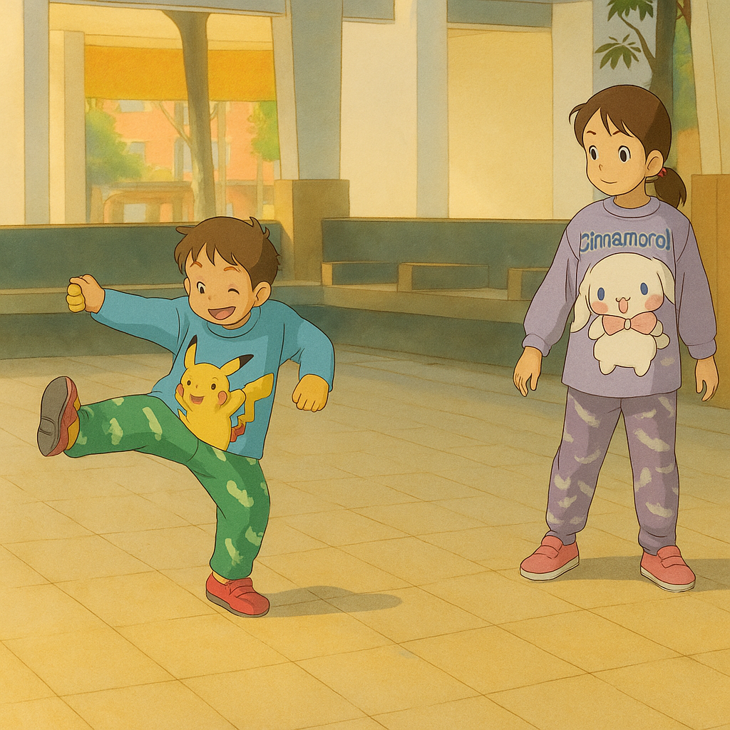 Turn this picture to ghibli style animation.