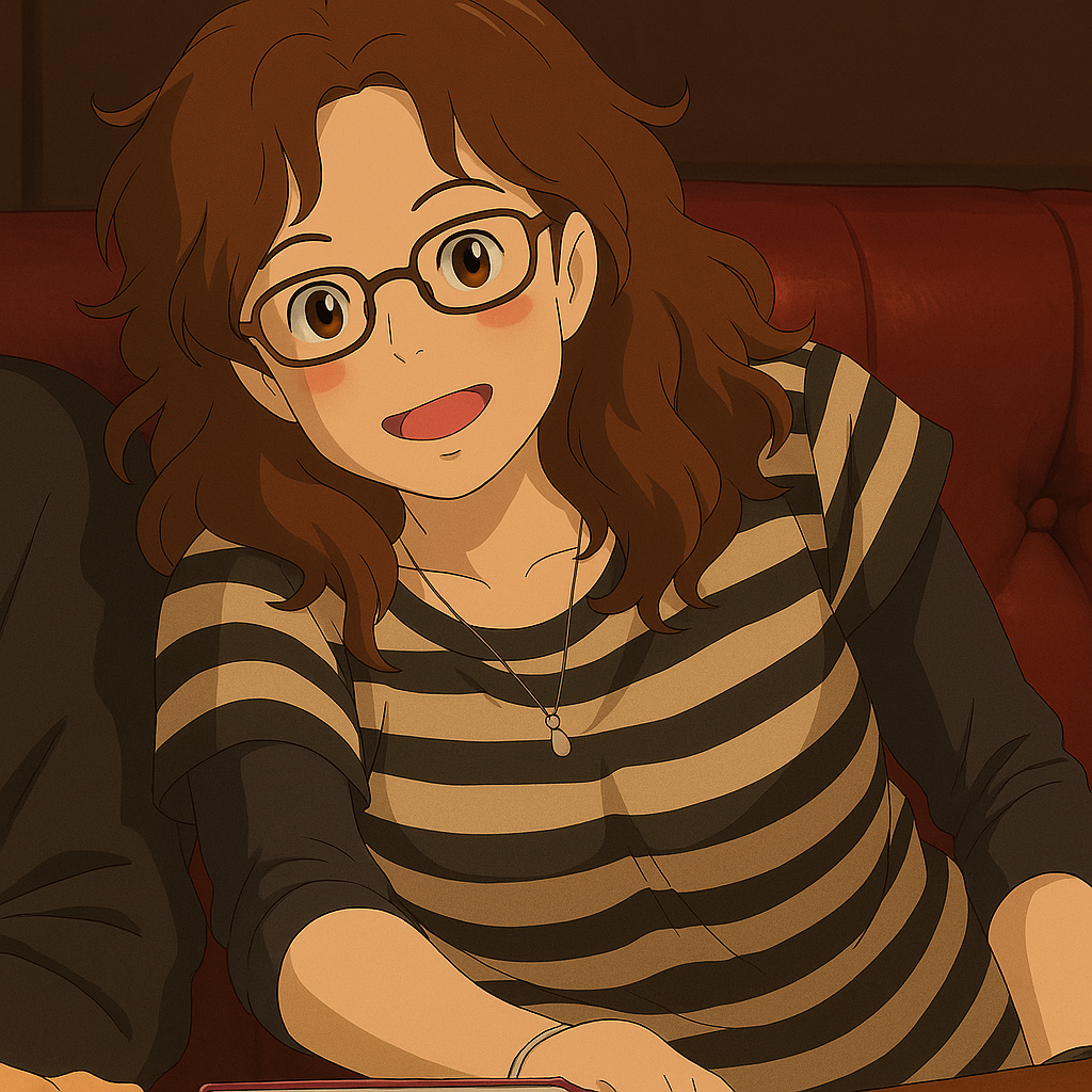 Pourriez-vous, je vous prie, transformer cette image en style Ghibli ? 
On respectera la couleur des yeux qui est NOISETTE clairs s'il vous plait. 
D'avance, merci beaucoup.
