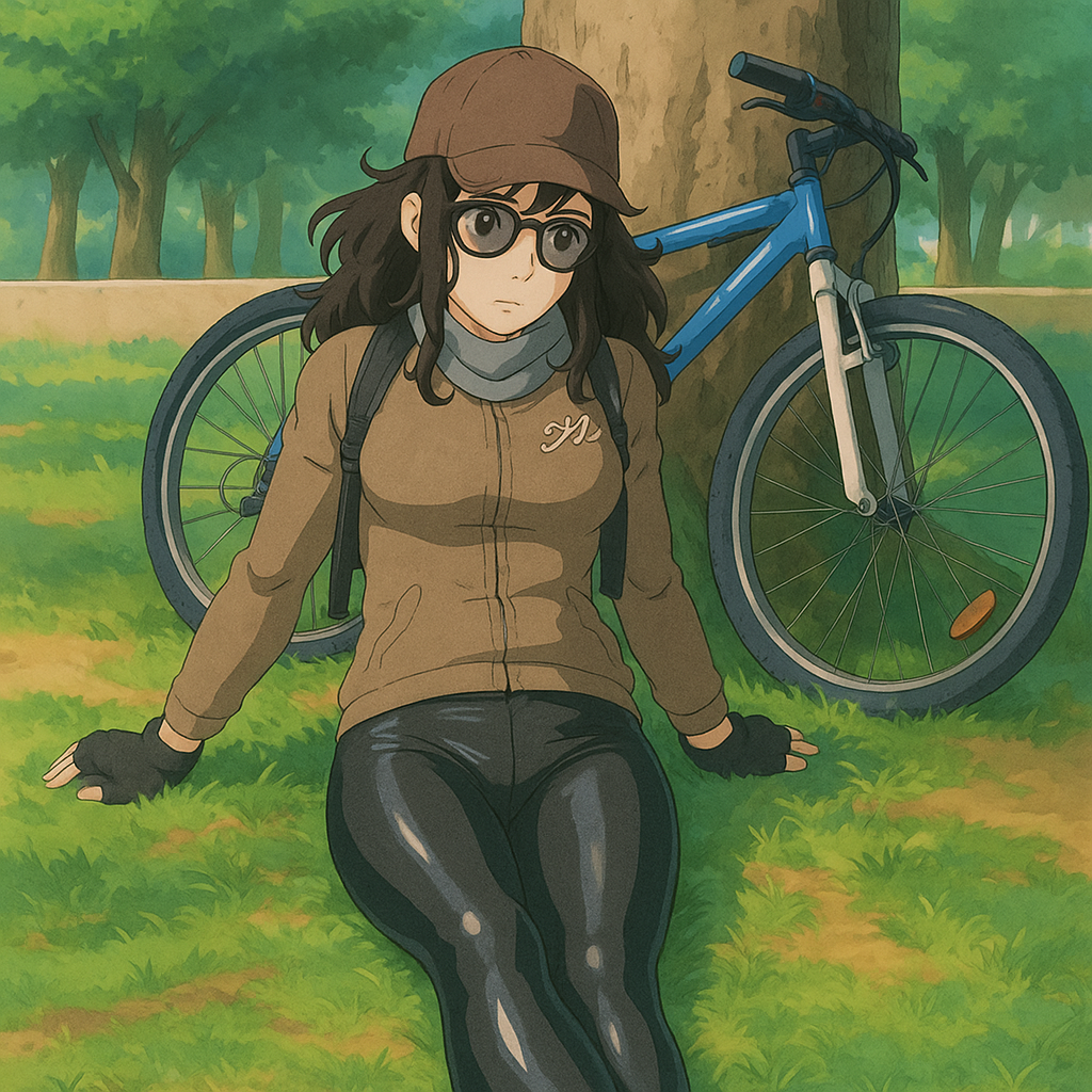 Pourriez-vous, je vous prie, transformer cette image en style Ghibli ?
On respectera:
- La tenue vestimentaire de cette femme au détail près: la même casquette, la même veste moulante de sport, les mêmes lunettes de vue, le même foulard, les mêmes baskets et le même leggins de sport noir moulant en lycra (avec effet brillant).
- Les détails physiques: même coupe de cheveux mi-longue, ondulée et BRUNE et les mêmes yeux NOISETTE clairs.
On respectera fidèlement la position corporelle ainsi que l'effet moulant du leggins.
D'avance, merci beaucoup.