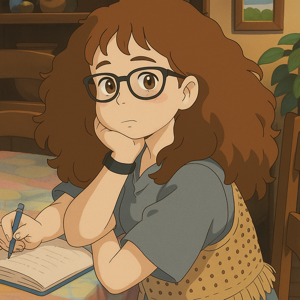 Pourriez-vous, je vous prie, transformer cette image en style Ghibli ? 
On respectera la couleur des yeux qui est NOISETTE clairs s'il vous plait. 
D'avance, merci beaucoup.
