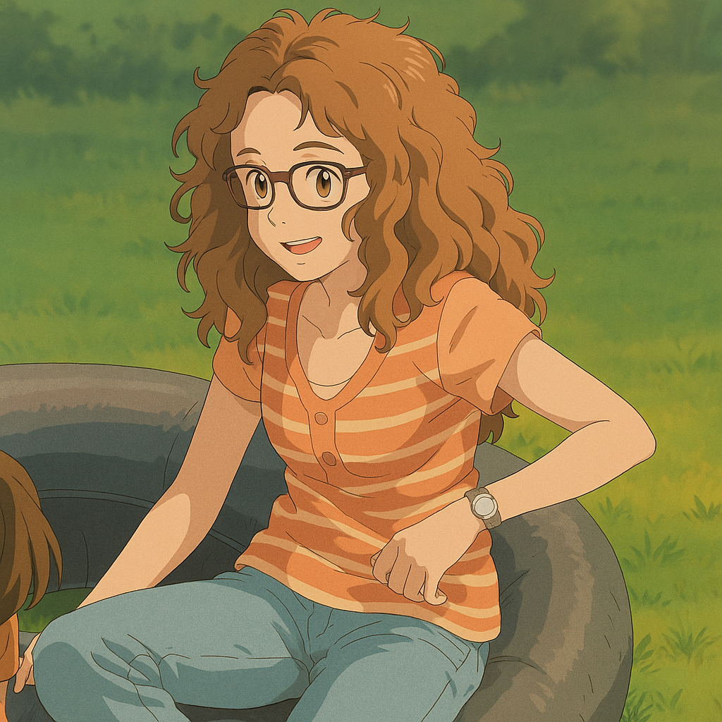 Pourriez-vous, je vous prie, transformer cette image en style Ghibli ? 
On respectera la couleur des yeux qui est NOISETTE clairs s'il vous plait. 
D'avance, merci beaucoup.
