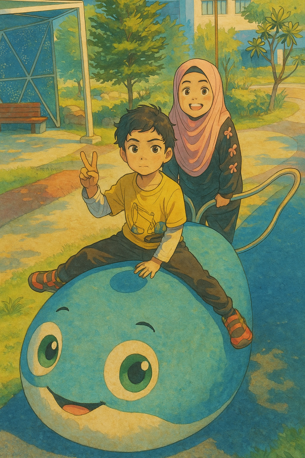 Turn this image to ghibli style 