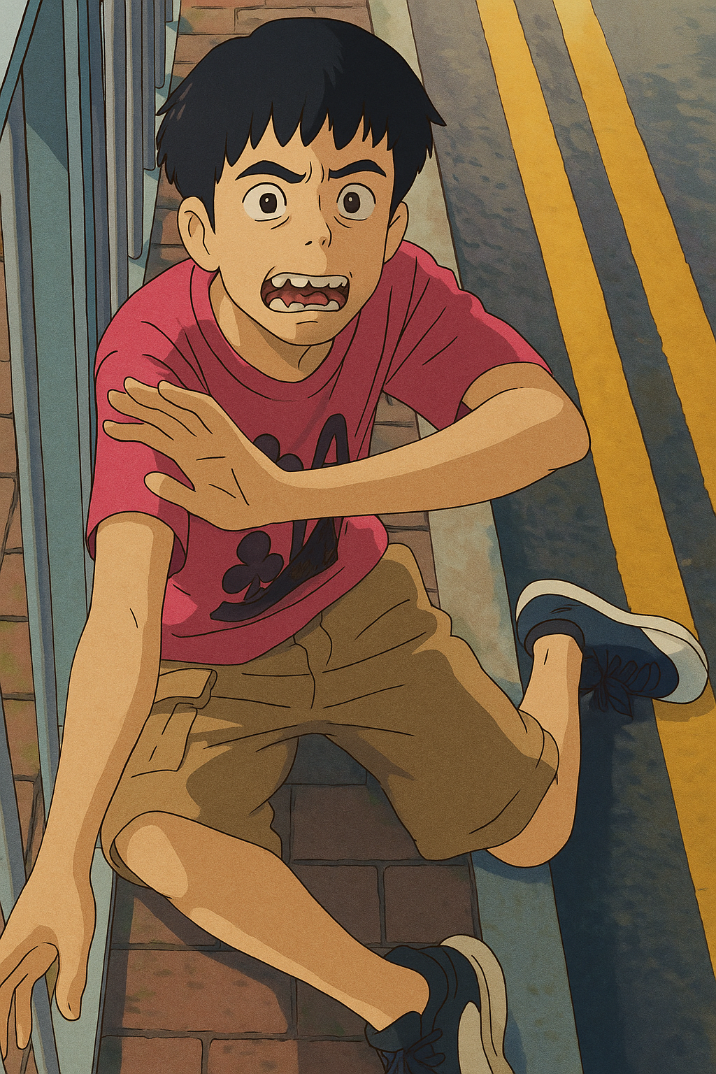 Convert this photo to a Studio Ghibli artwork