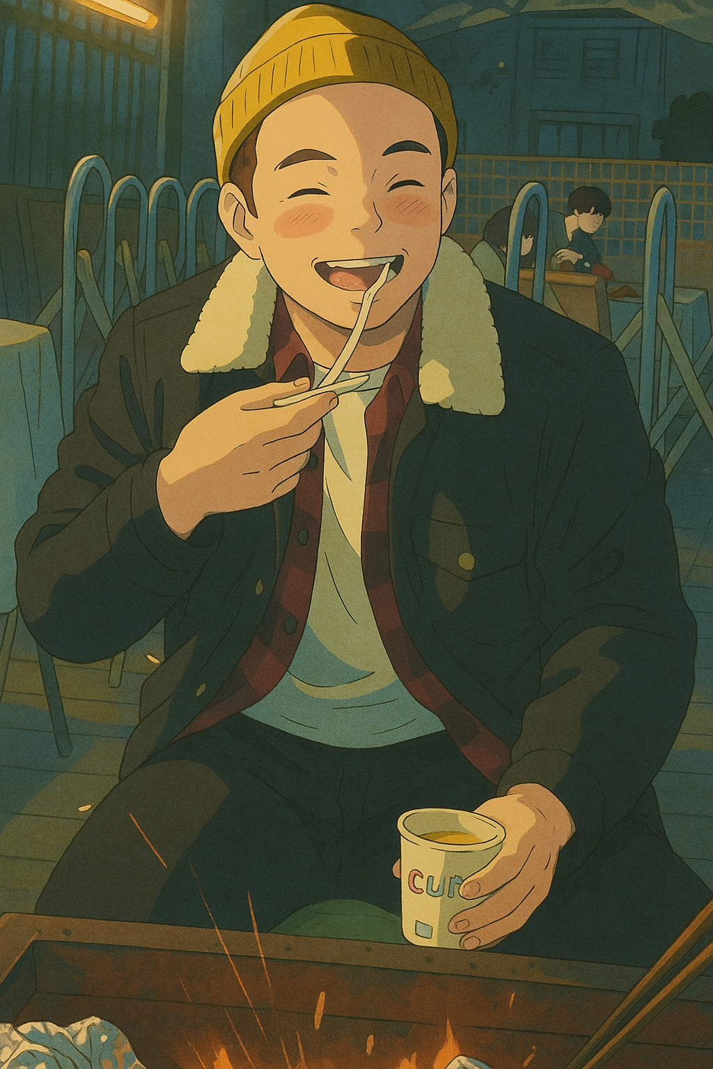 Convert this photo to a Studio Ghibli artwork