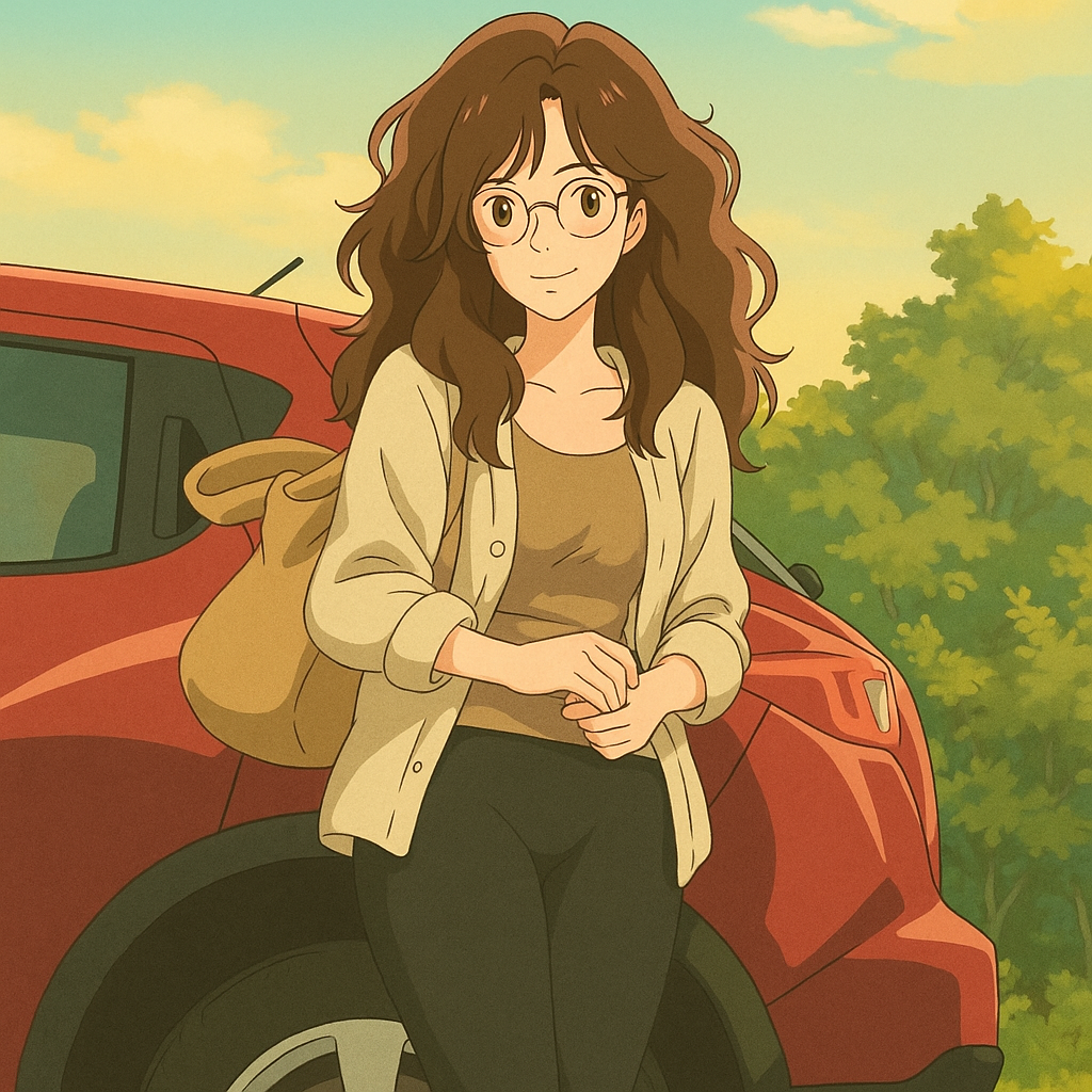 Pourriez-vous, je vous prie, transformer cette image en style Ghibli ?
On respectera:
- La tenue vestimentaire de cette femme au détail près: la même veste blanc crème portée par-dessus le même pull beige, les mêmes lunettes de vue et le même leggins moulant noir à texture mate.
- Les détails physiques: même coupe de cheveux longue, ondulée et châtain et les mêmes yeux NOISETTE clairs.
On respectera fidèlement aussi la position corporelle ainsi que l'effet ultra moulant du leggins.
D'avance, merci beaucoup.