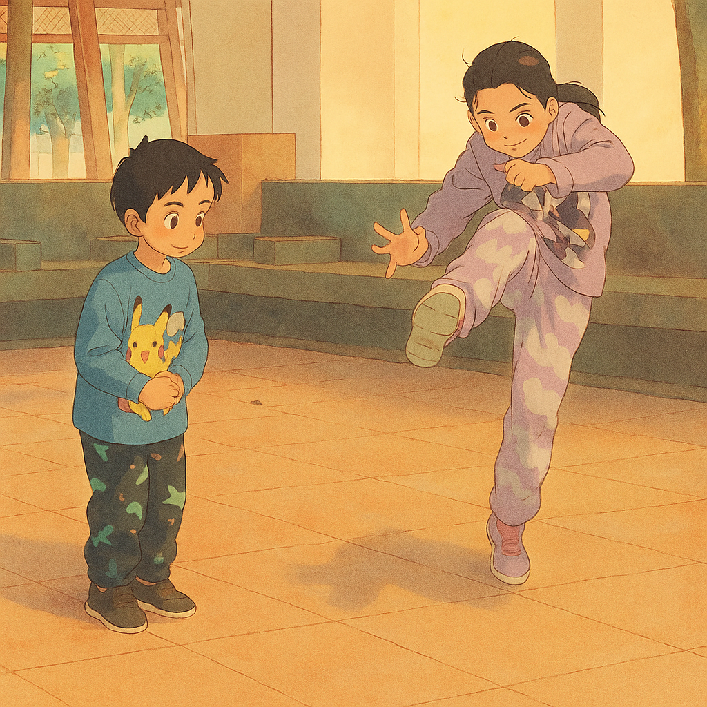 Turn this picture to ghibli style animation