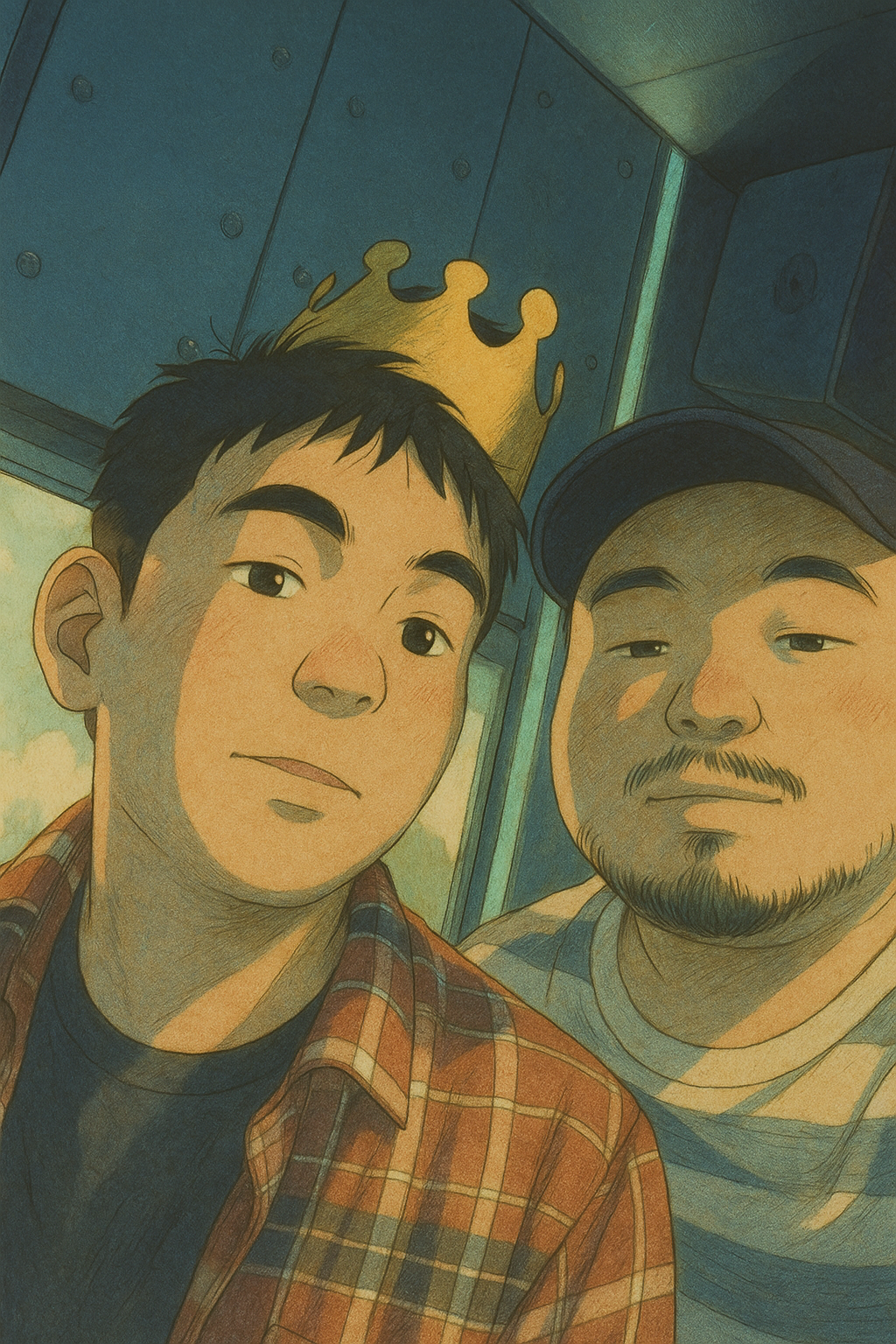 Convert this photo to a Studio Ghibli artwork