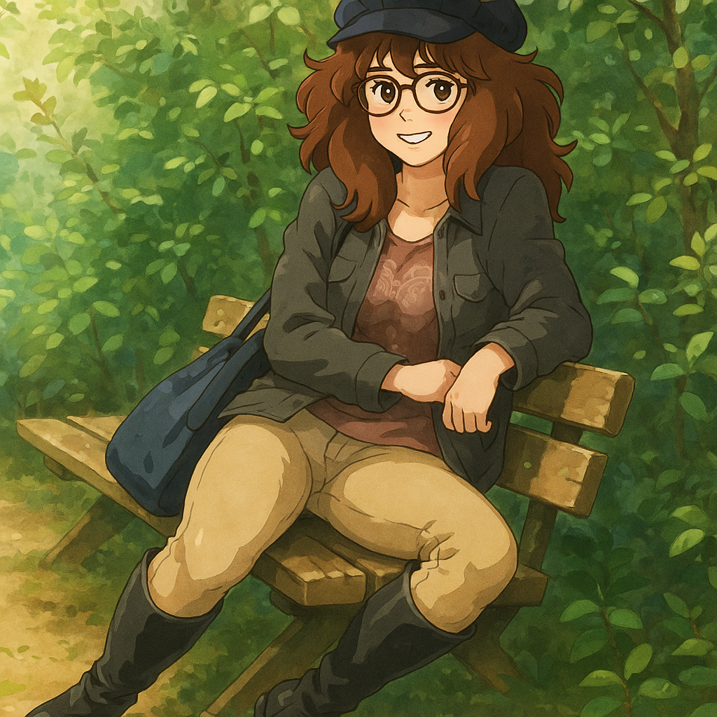 Pourriez-vous, je vous prie, transformer cette image en style Ghibli ?
On respectera:
- La tenue vestimentaire de cette femme au détail près: la même casquette noire en laine, les mêmes lunettes de soleil, la même veste grise portée sur le même t-shirt marron à motif, et le même jean beige moulant.
- Les détails physiques: même coupe de cheveux longue, ondulée et châtain.
On respectera fidèlement aussi la position corporelle ainsi que l'effet moulant du jean.
D'avance, merci beaucoup.