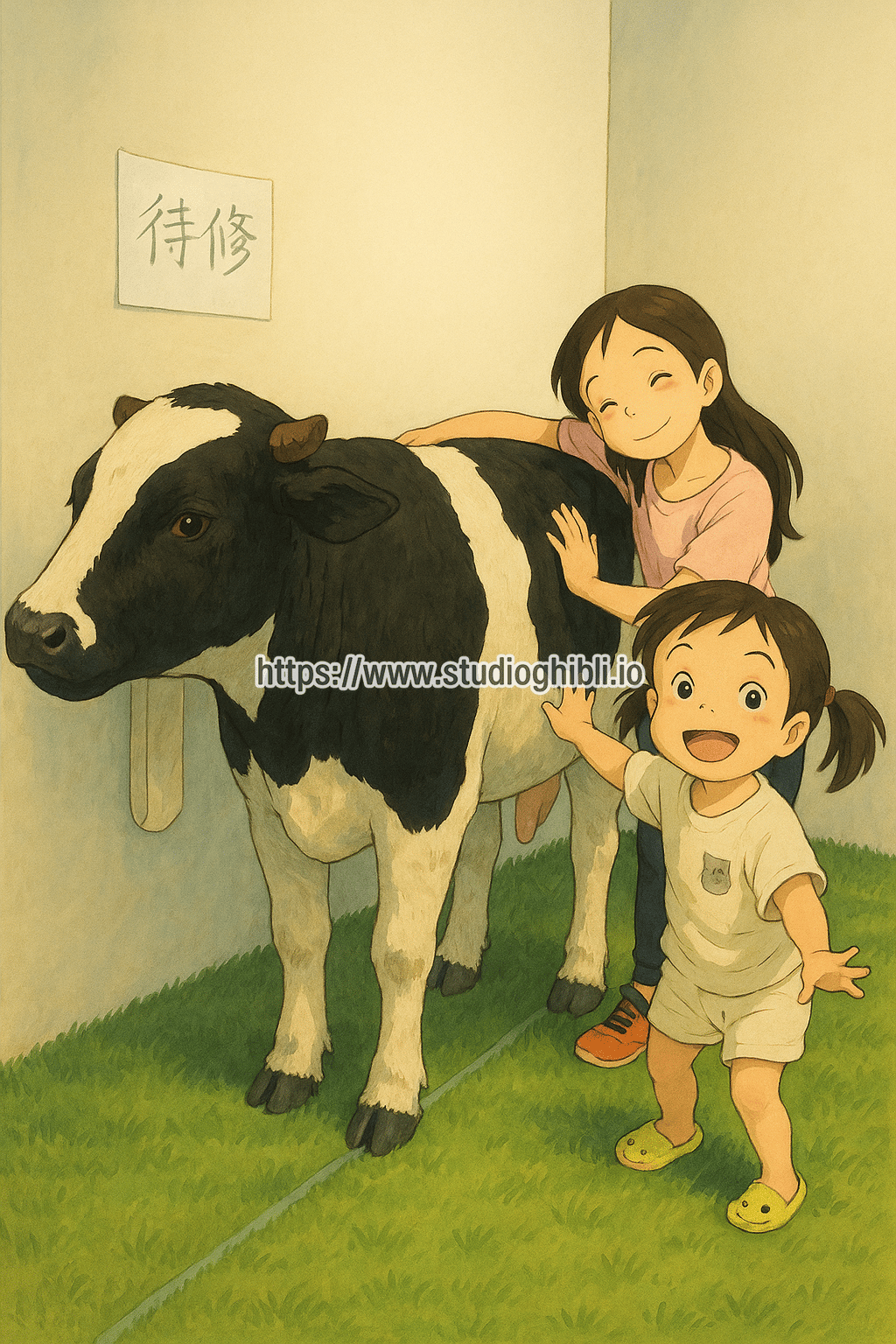 Turn this image into Studio Ghibli style
