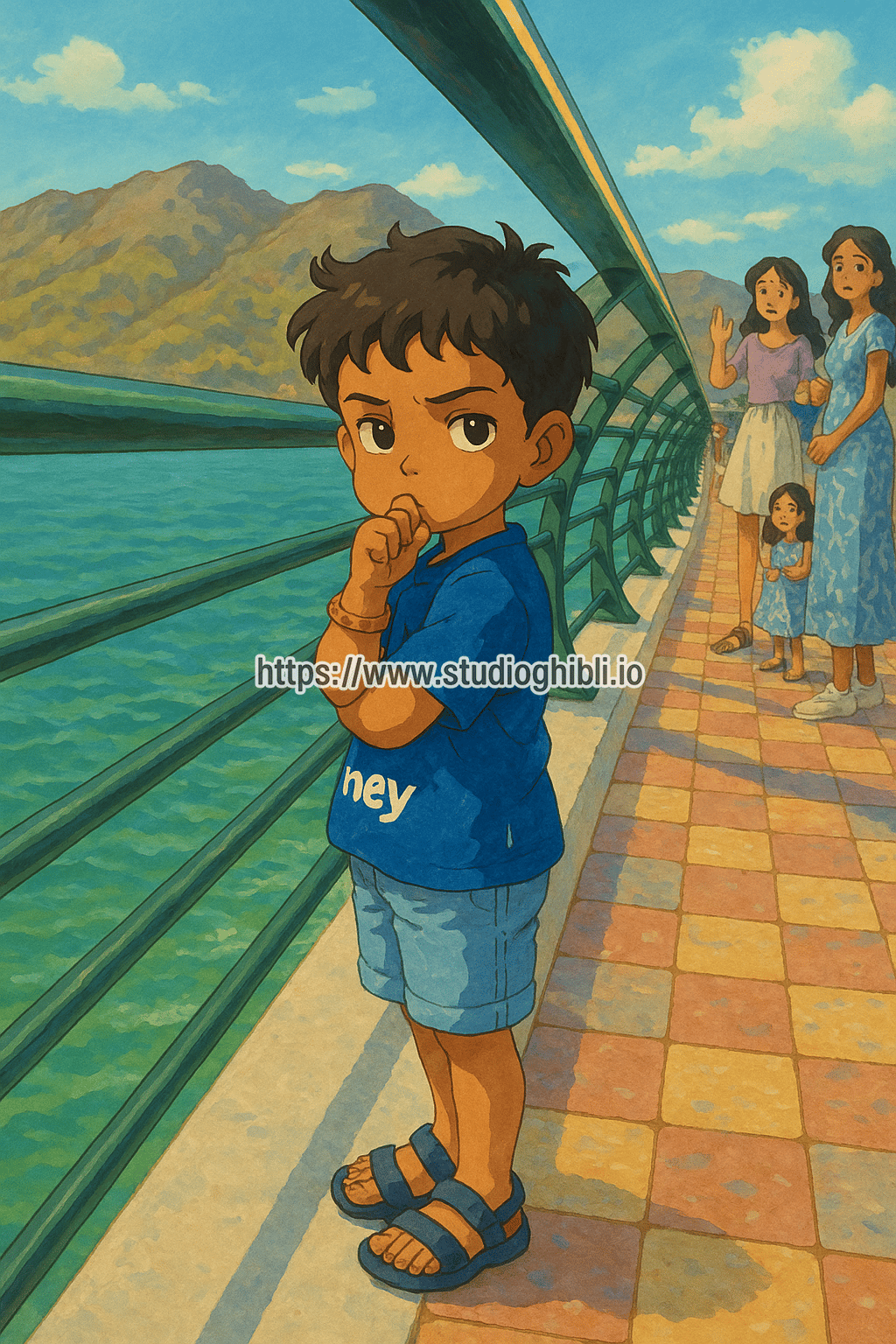 Turn this image into Studio Ghibli style