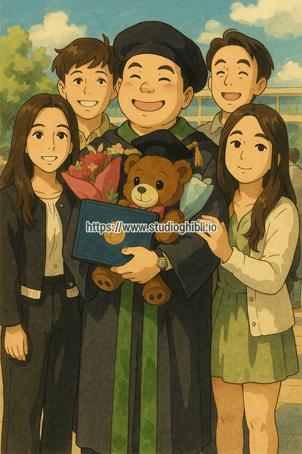 Turn this image into Studio Ghibli style