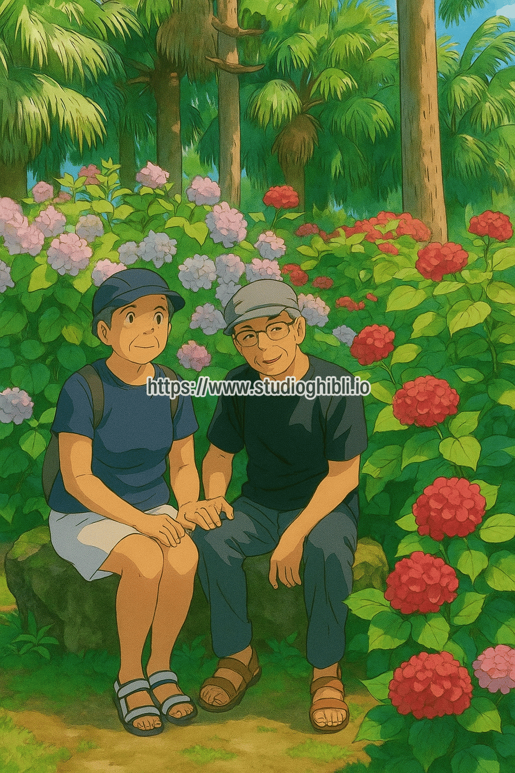 Turn this image into Studio Ghibli style