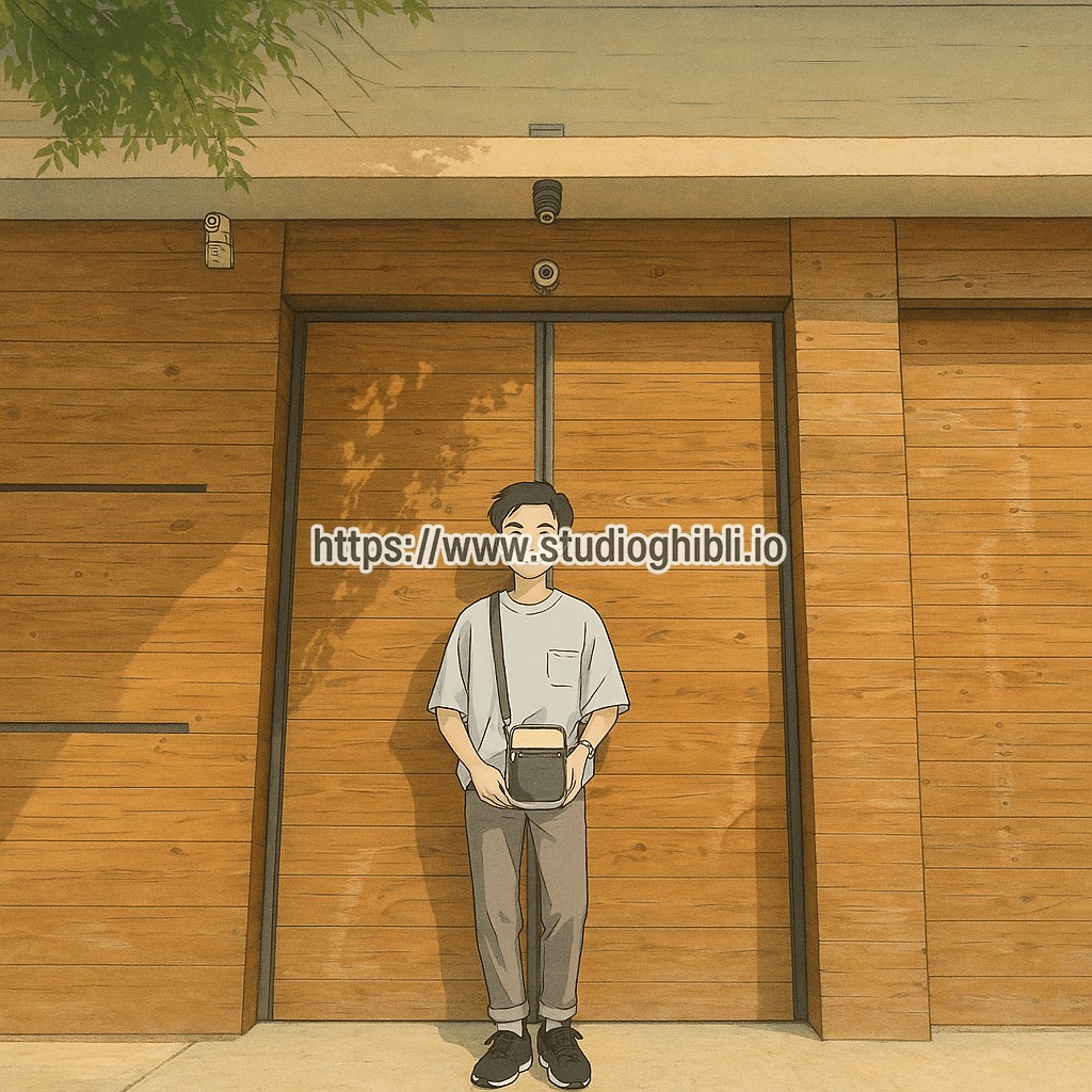 Make my photo become anime-style inspired by ghilbi