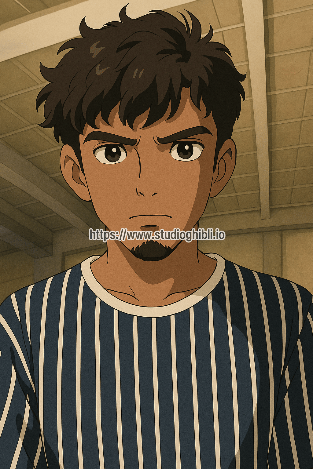 Turn this image into Studio Ghibli style