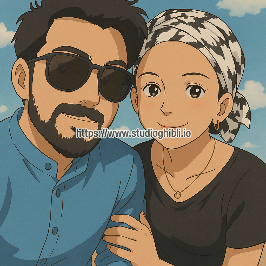 Create this photo to ghibli style 