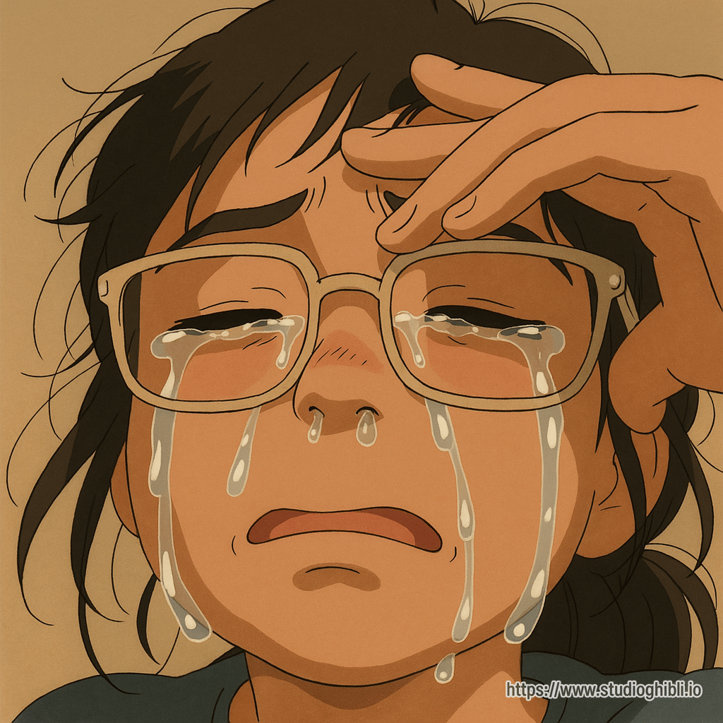 Me crying in studio ghibli style